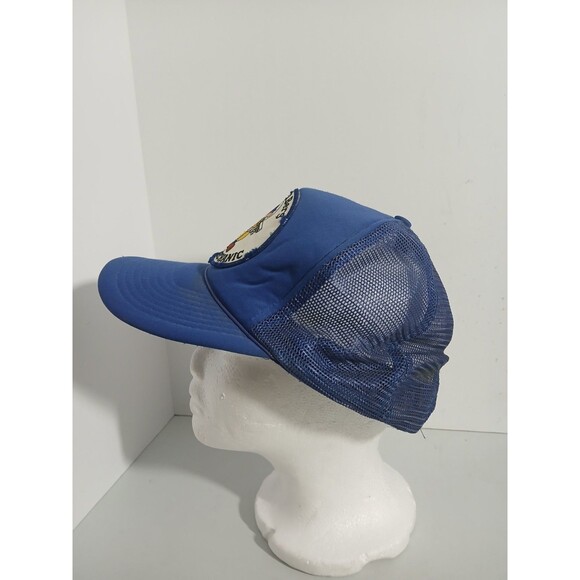 Vintage 80s NASA Spacelab-3 Van D. Berg SPACE MECHANIC Trucker Hat U.S. Crown - Picture 2 of 8